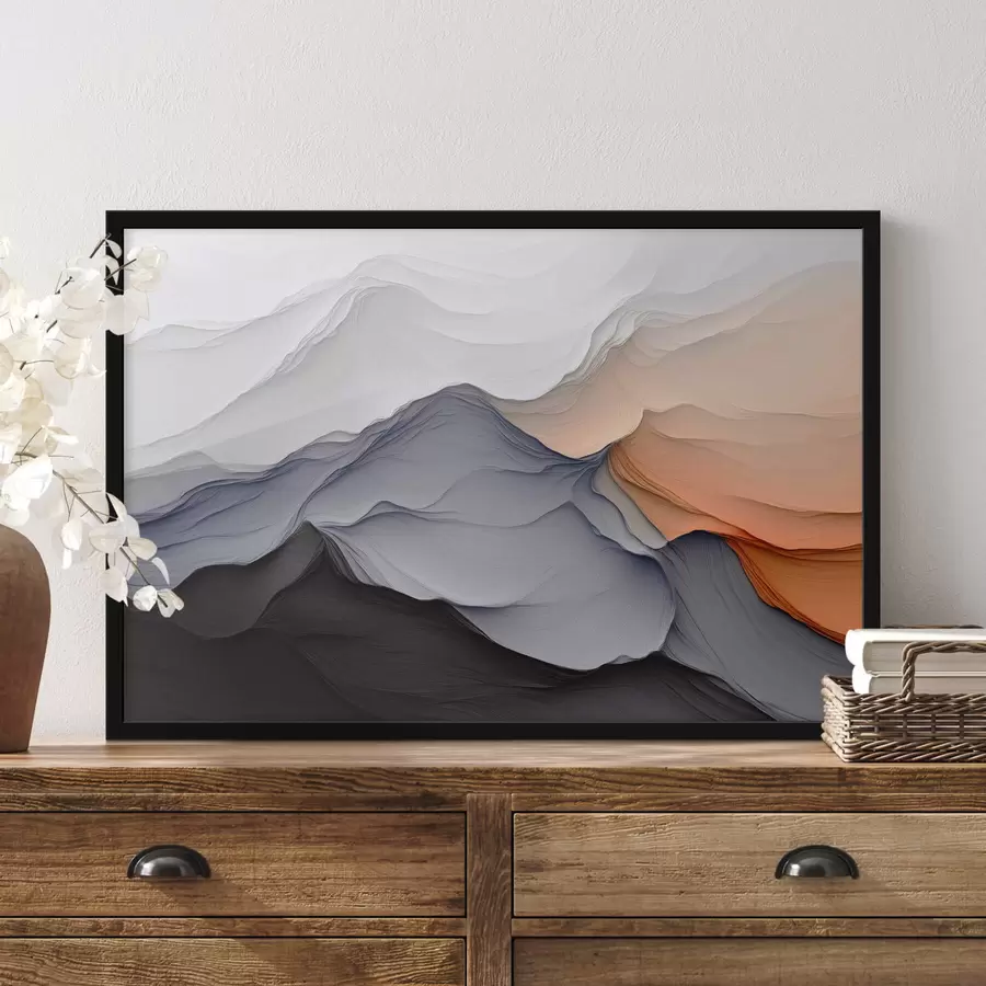 Fototapeedid Abstraktsioon koos mägede imitatsiooniga f42457