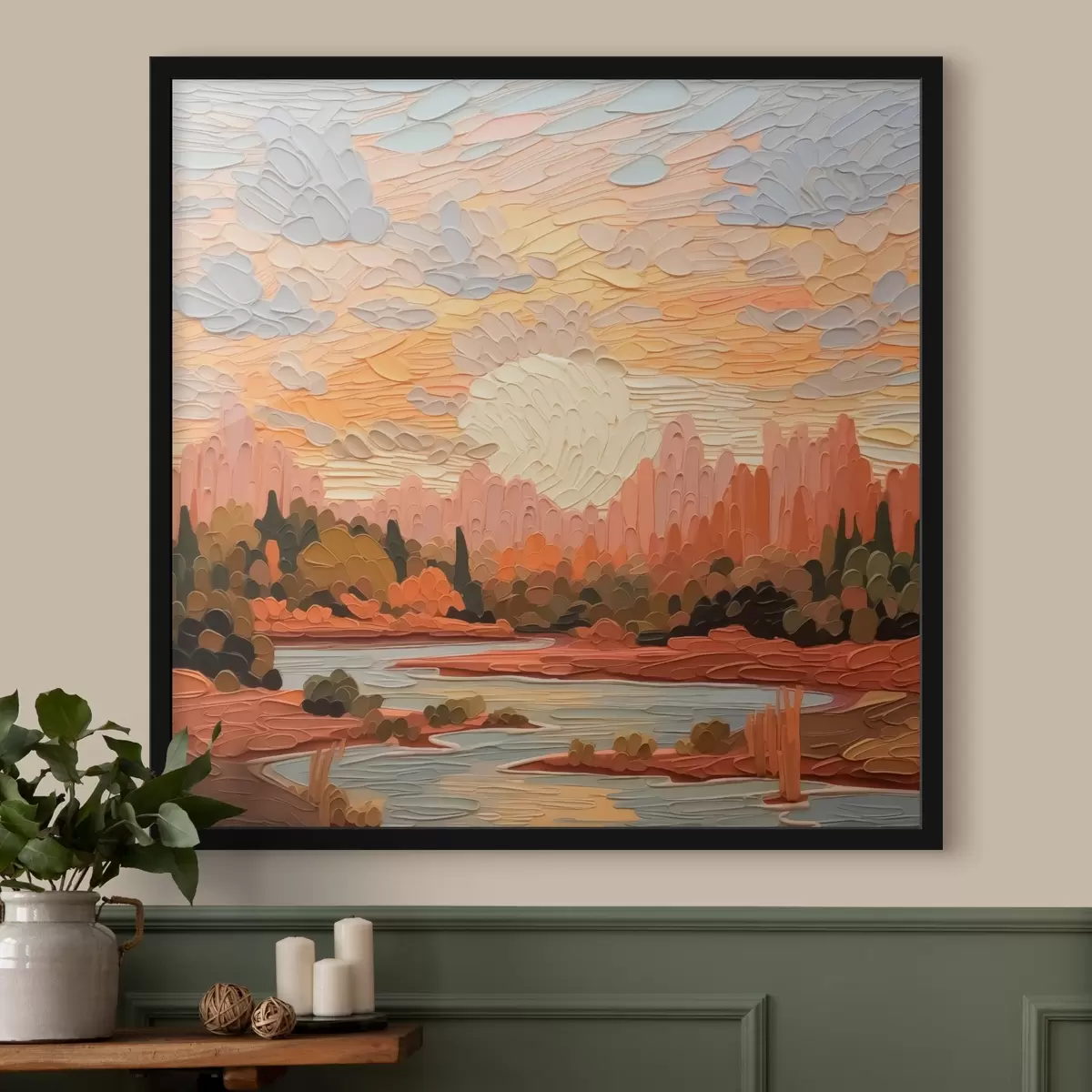 Plakat Maastiku imitatsioon pintslitõmbed f42469