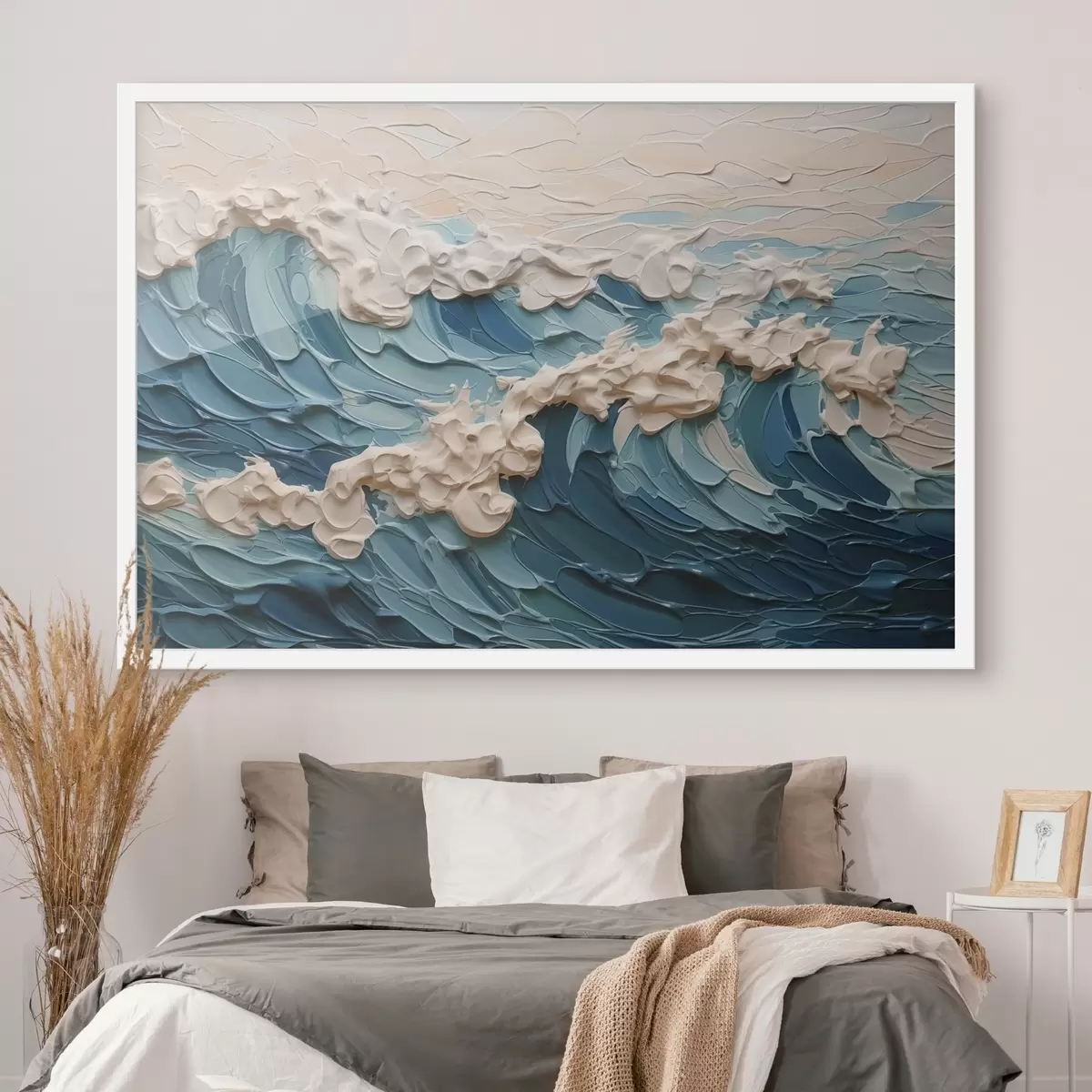 Plakat Abstraktsed lained, mis jäljendavad pintslitõmbed f42470