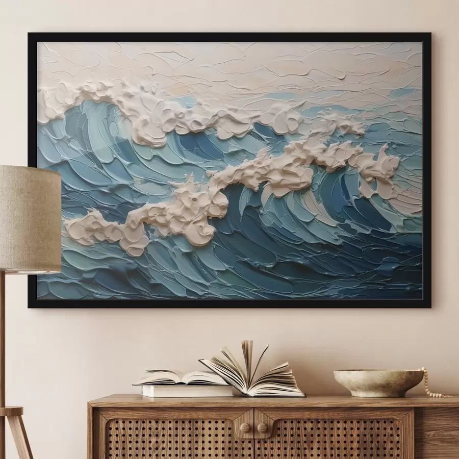 Fototapeedid Abstraktsed lained, mis jäljendavad pintslitõmbed f42470