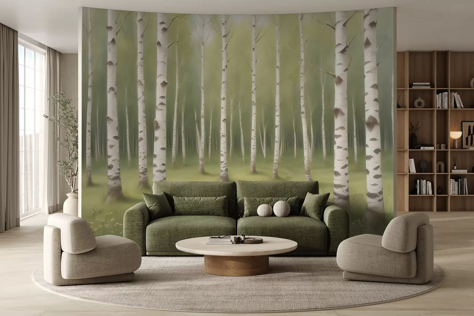 Fototapeedid Värvitud kasemets w02836