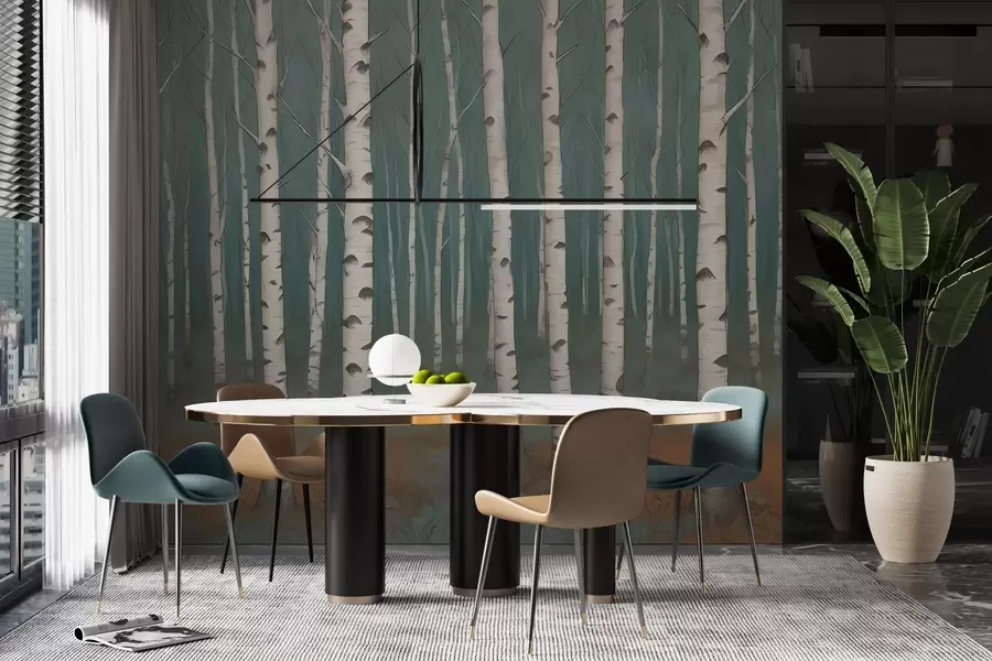 Fototapeedid Akvarell kased w02845