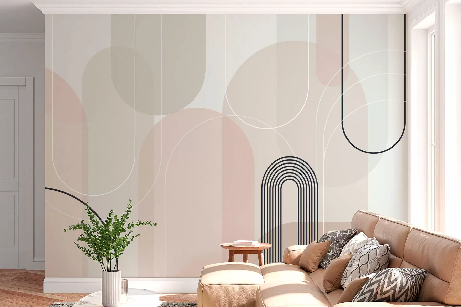 Fototapeedid Stiilsed minimalistlikud kaarjad w02826