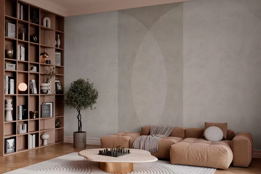 Fototapeedid Geomeetria minimalism ja troopilised lehed w02830