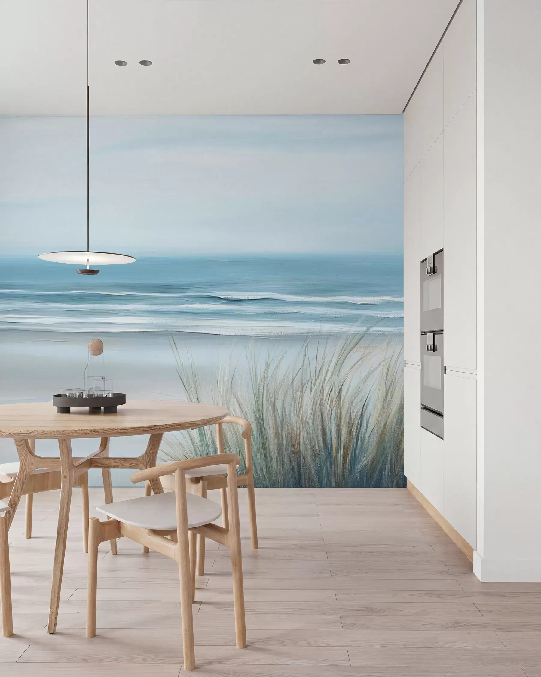 Fototapeedid Maastik metsiku rannaga õlimaalide stiilis w02869