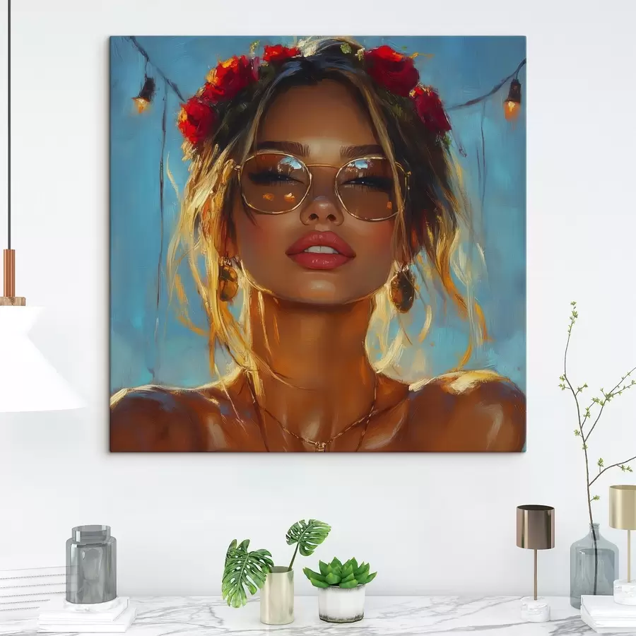 Pilt Päikeseprillidega tüdruku portree s42503