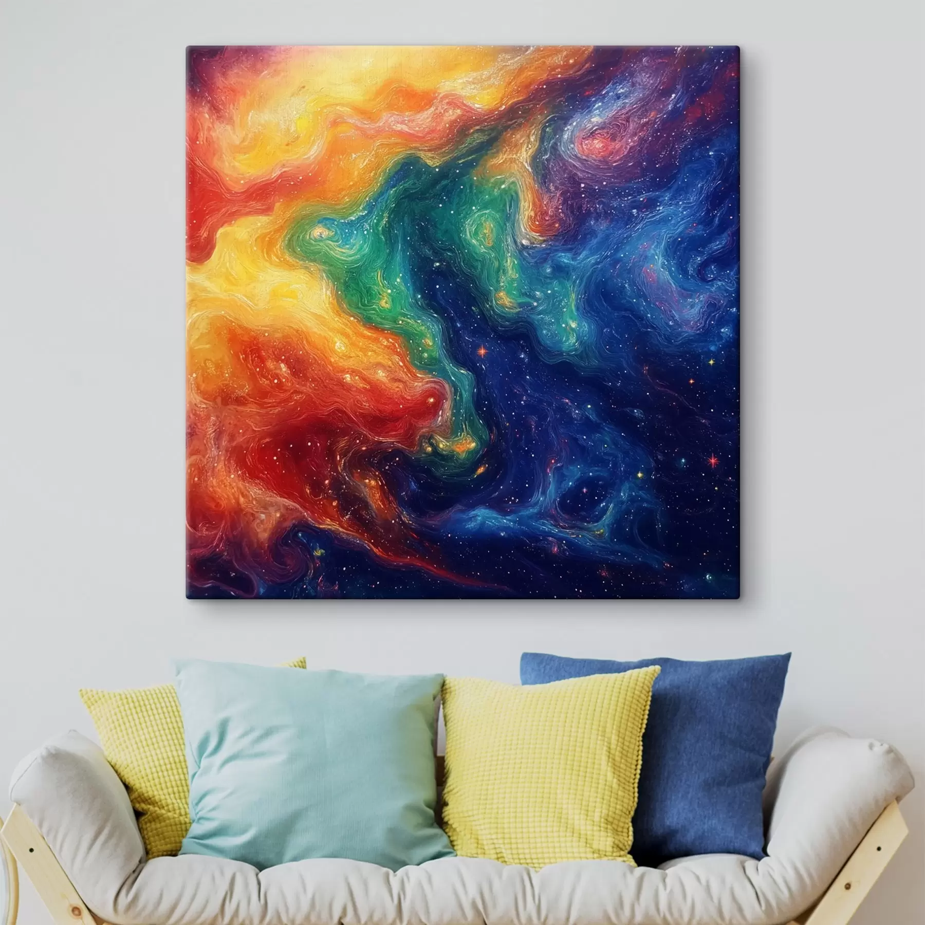 Pilt Abstraktsioon erksates värvides s42507