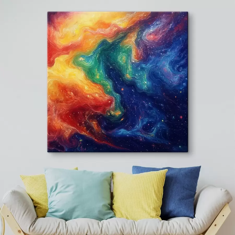 Pilt Abstraktsioon erksates värvides s42507