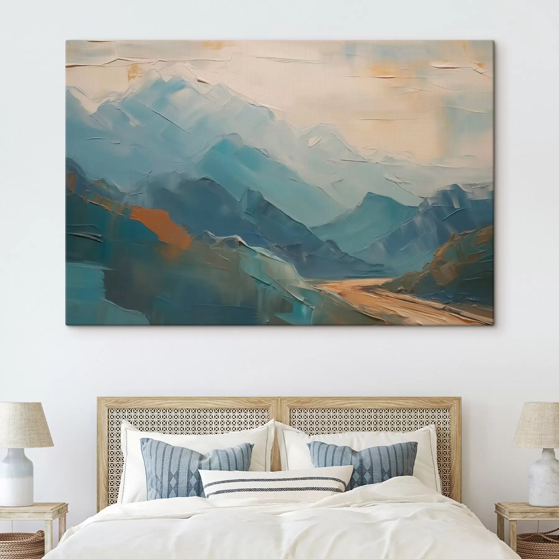 Fototapeedid Mäed abstraktsioon imitatsioon pintslitõmbed s42592