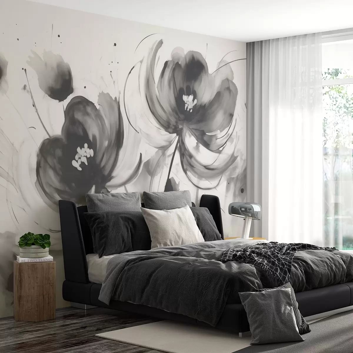 Fototapeedid Mustad lilled w02878