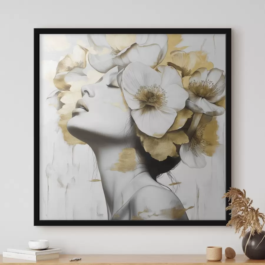 Fototapeedid Tüdruk lilledega peas f42606