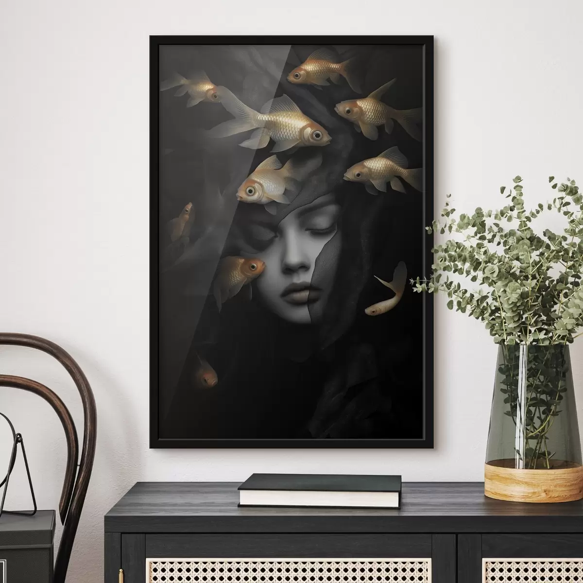 Plakat Tüdruk ja kala f42612