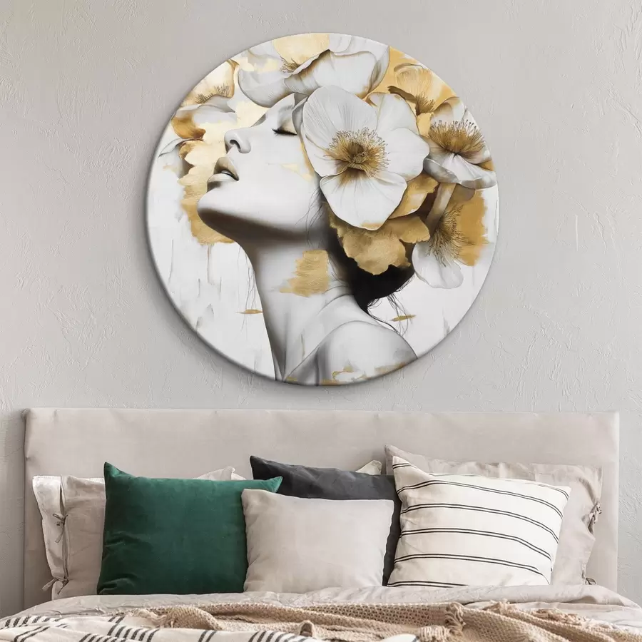 Fototapeedid Tüdruk lilledega peas r42606