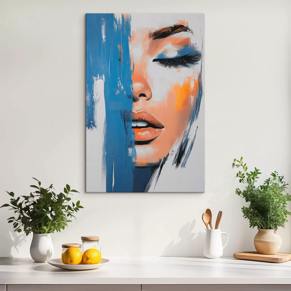 Pilt Pintslitõmmetega naise portree s42553