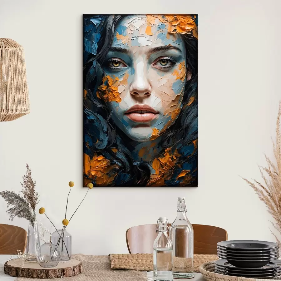 Pilt Tüdruku nägu õlimaali stiilis s42538