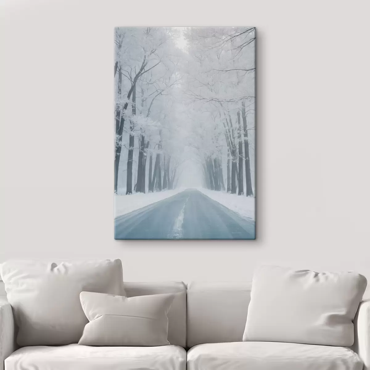 Pilt Tee läbi metsa talvel s42551