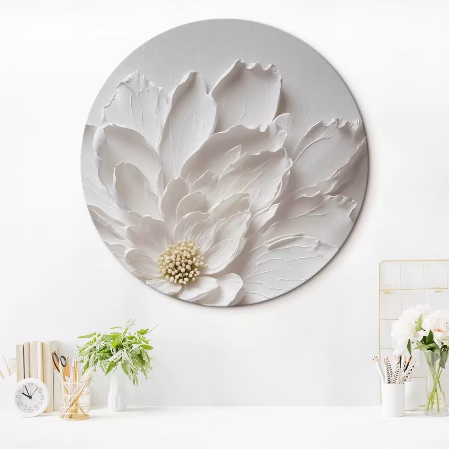 Pilt Valge lill valgel taustal r42517