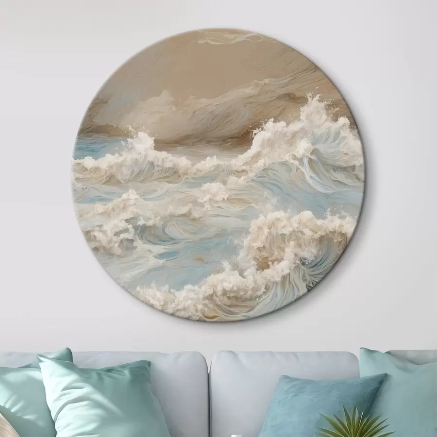 Pilt Abstraktne raevukas meri õlimaali stiilis r42539