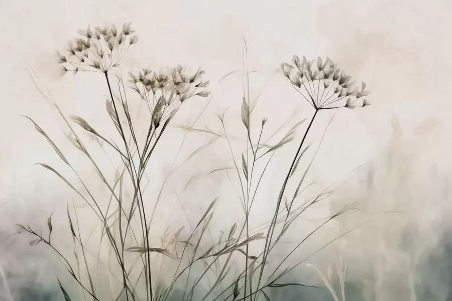 Fototapeedid Taimed akvarellina hägune stiil w02920