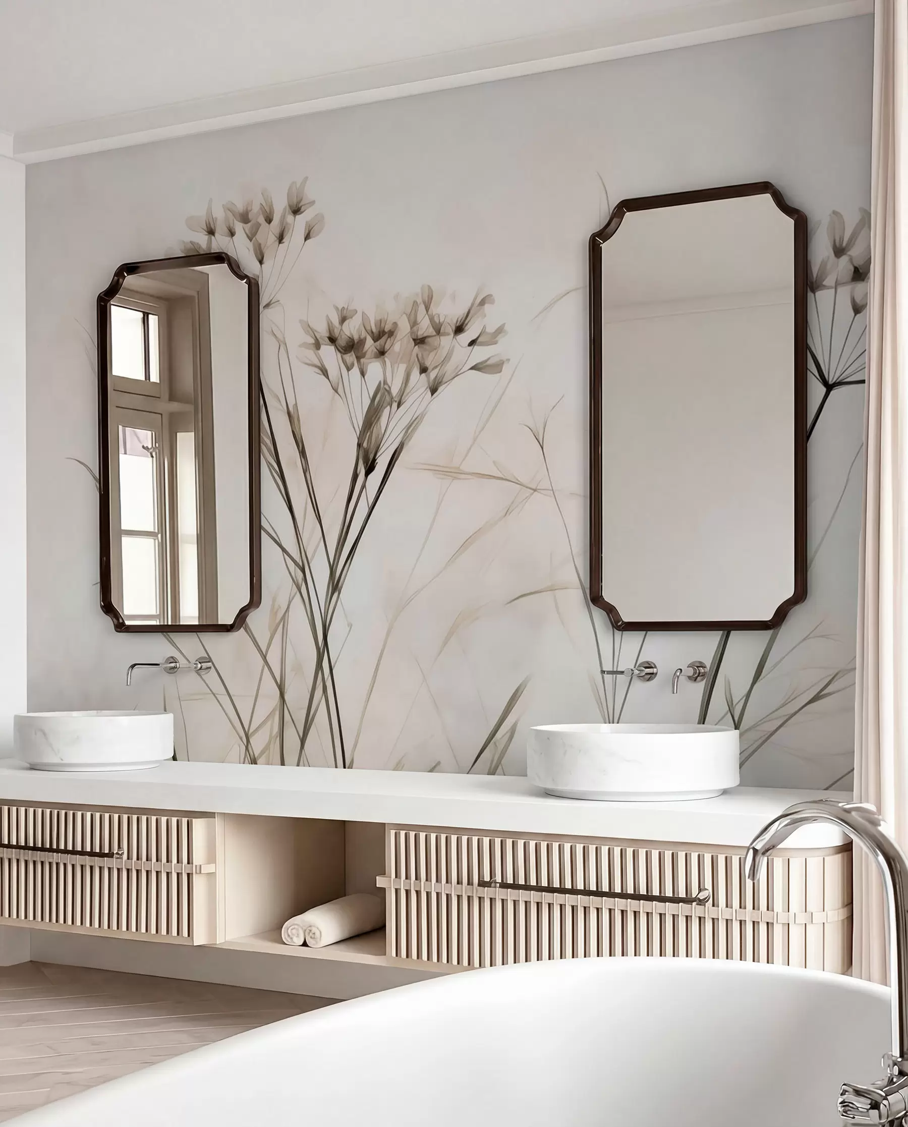 Fototapeedid Taimed akvarellina hägune stiil w02920