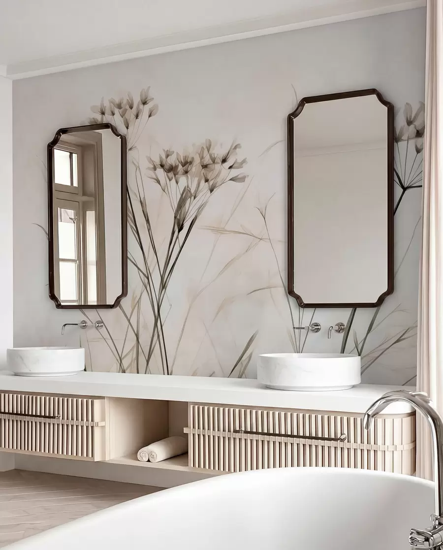 Fototapeedid Taimed akvarellina hägune stiil w02920