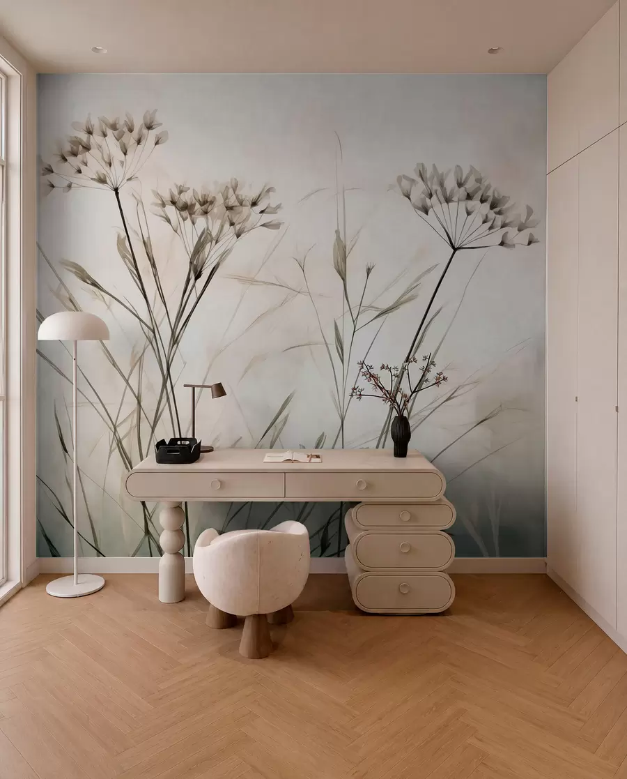 Fototapeedid Taimed akvarellina hägune stiil w02920
