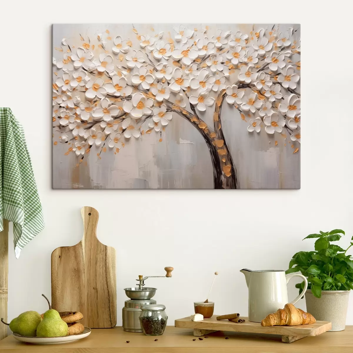 Pilt Volümeetriline kujutis õitsvast puust s42658