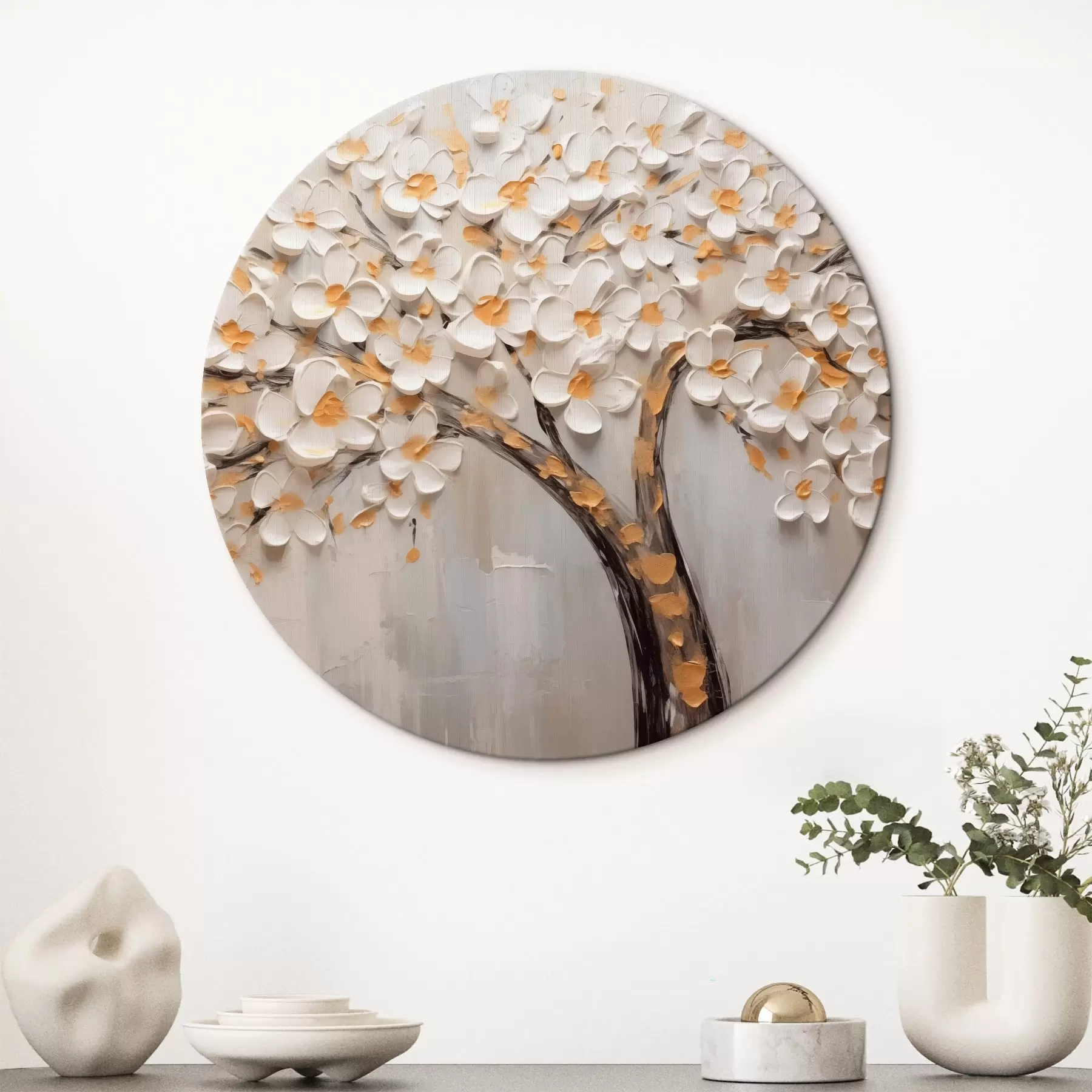 Pilt Volümeetriline kujutis õitsvast puust r42658