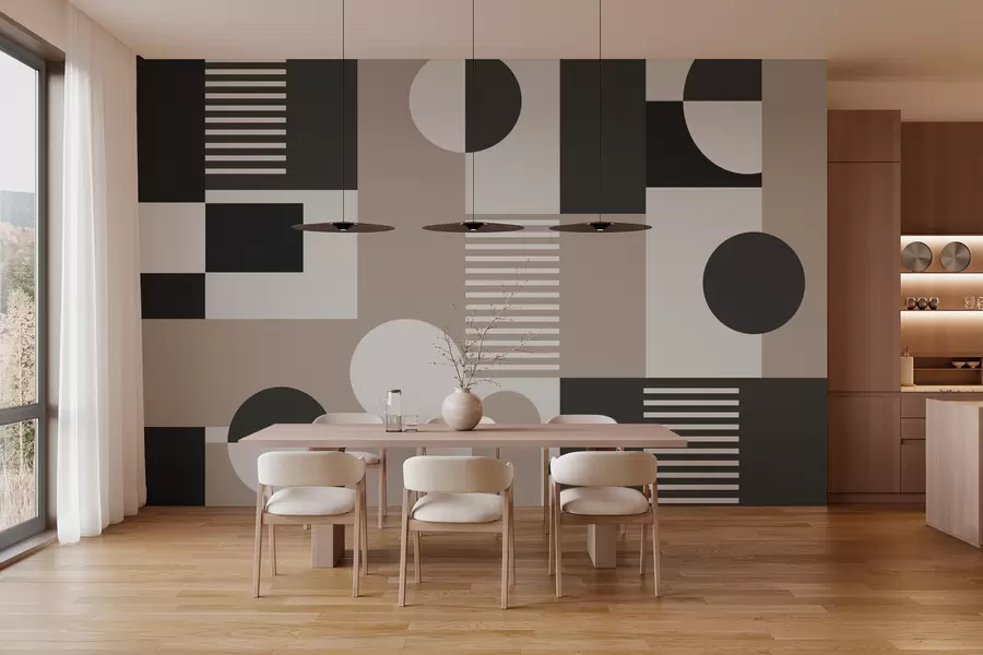 Fototapeedid Geomeetrilised kujundid tumedates värvides w02916v3