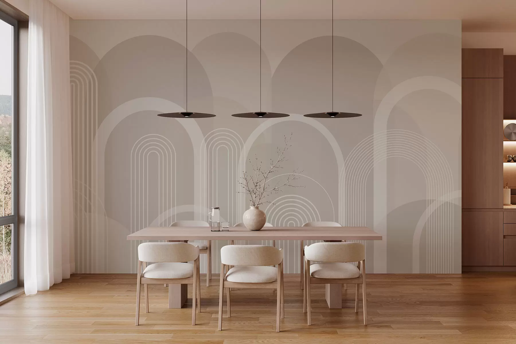 Fototapeedid Geomeetrilised kaared boho w02935v1