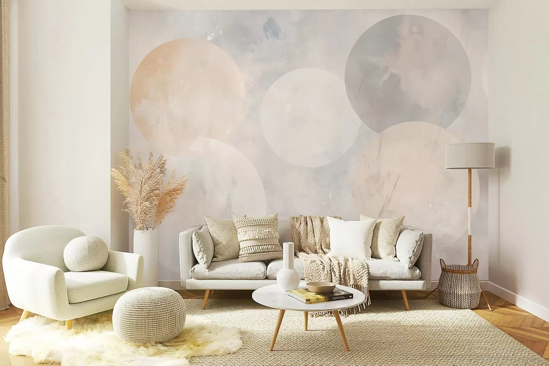 Fototapeedid Abstraktne tapeet tantsu planeedid w02911