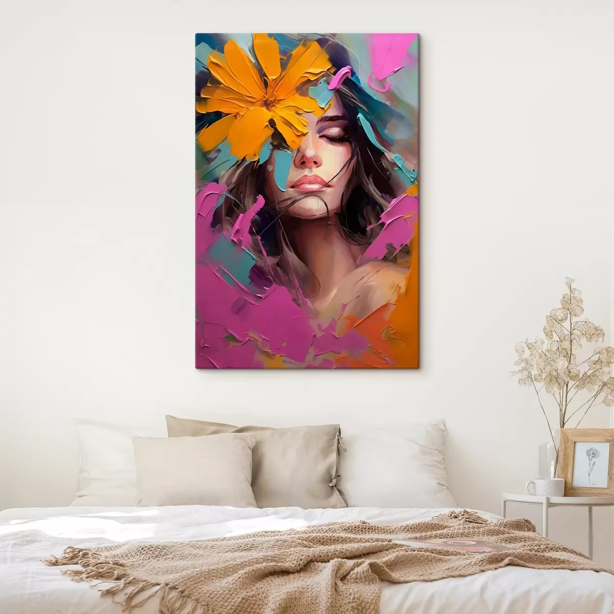 Pilt Lillega tüdruku abstraktne portree s42748