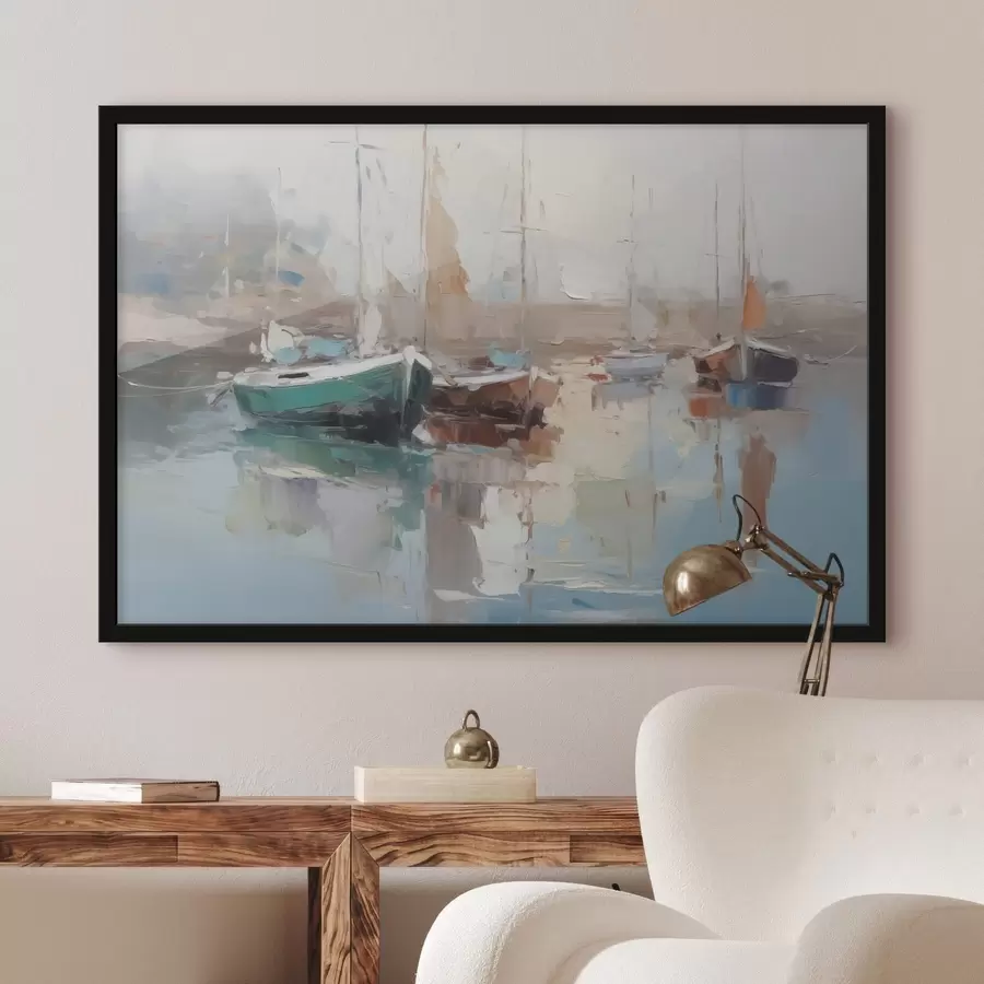 Fototapeedid Paadid imitatsioon abstraktset maali f42743