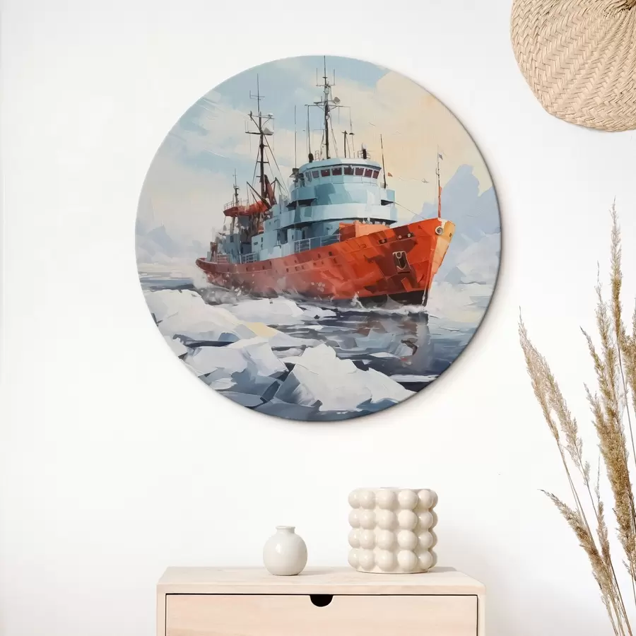 Pilt Punane laev jää vahel r42750