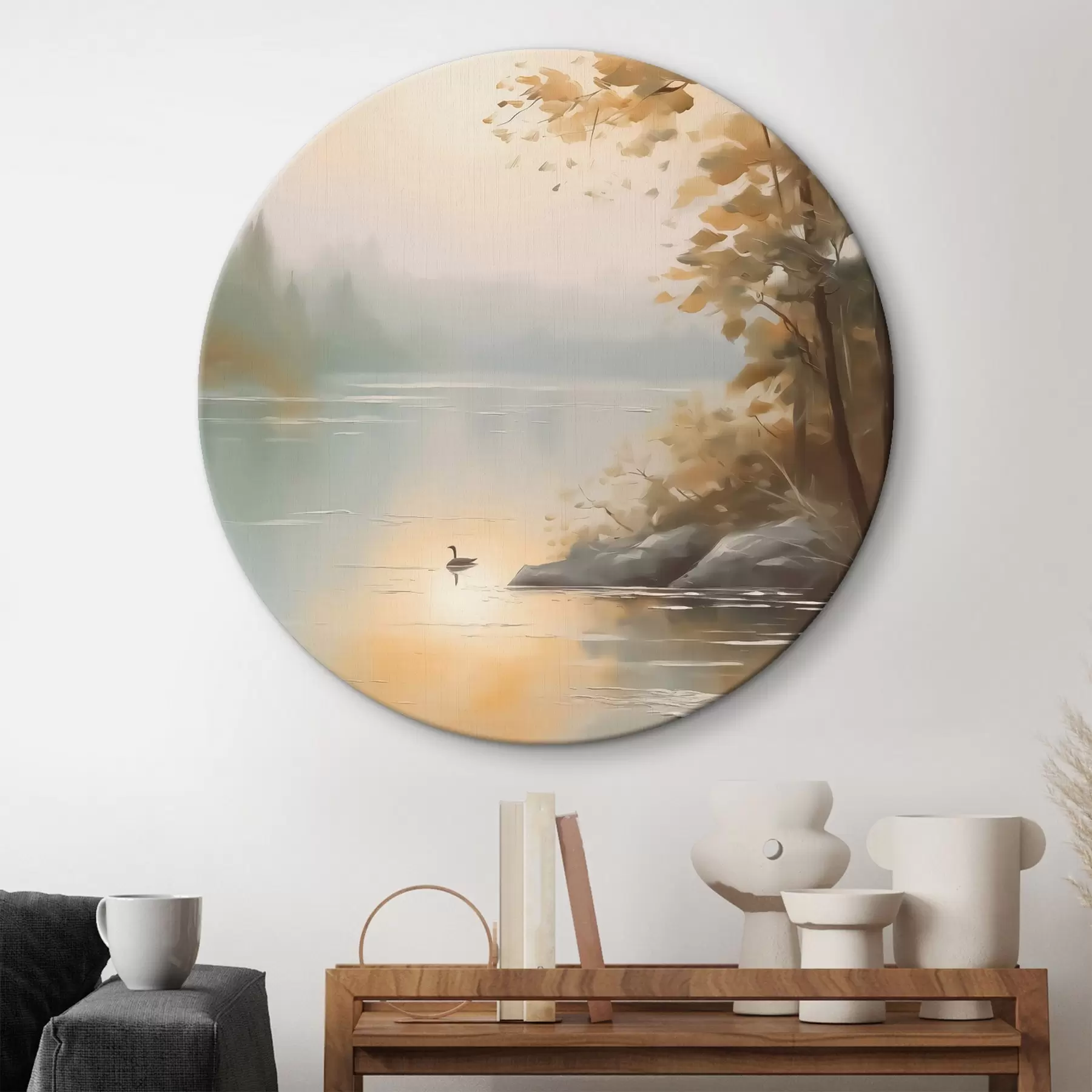 Pilt Puu tiigi ääres maastikul r42757