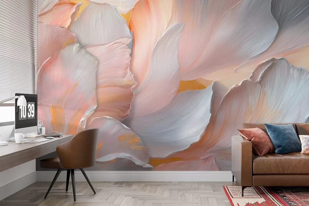 Fototapeedid Volüümne lilleõie õrnades toonides w08634