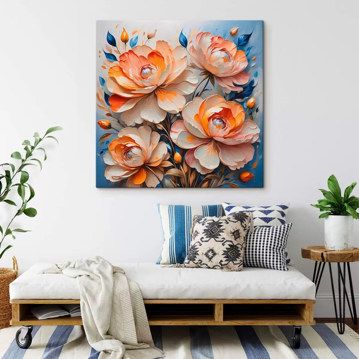 Pilt Lilled sinisel taustal s42709