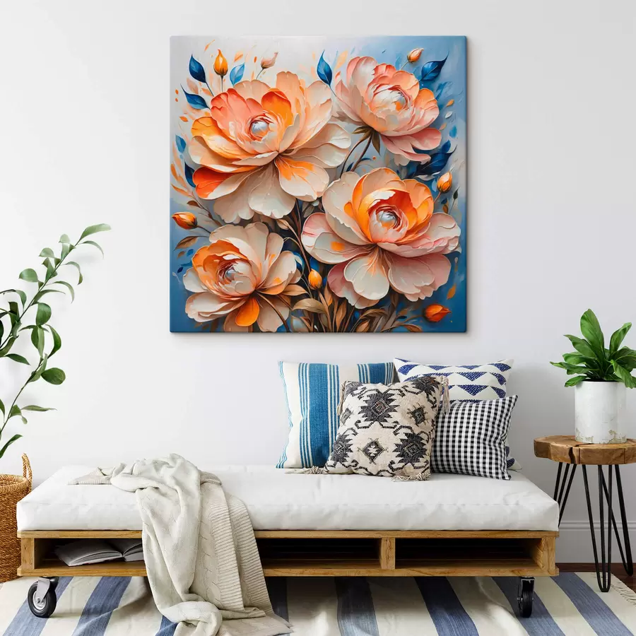 Pilt Lilled sinisel taustal s42709