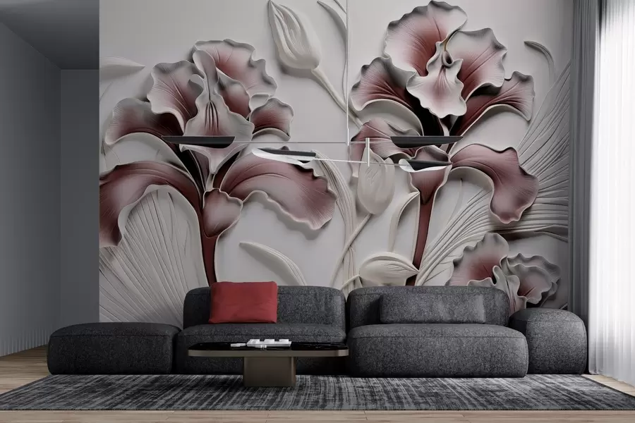 Fototapeedid Volüümiline iirise skulptuur w02970v1