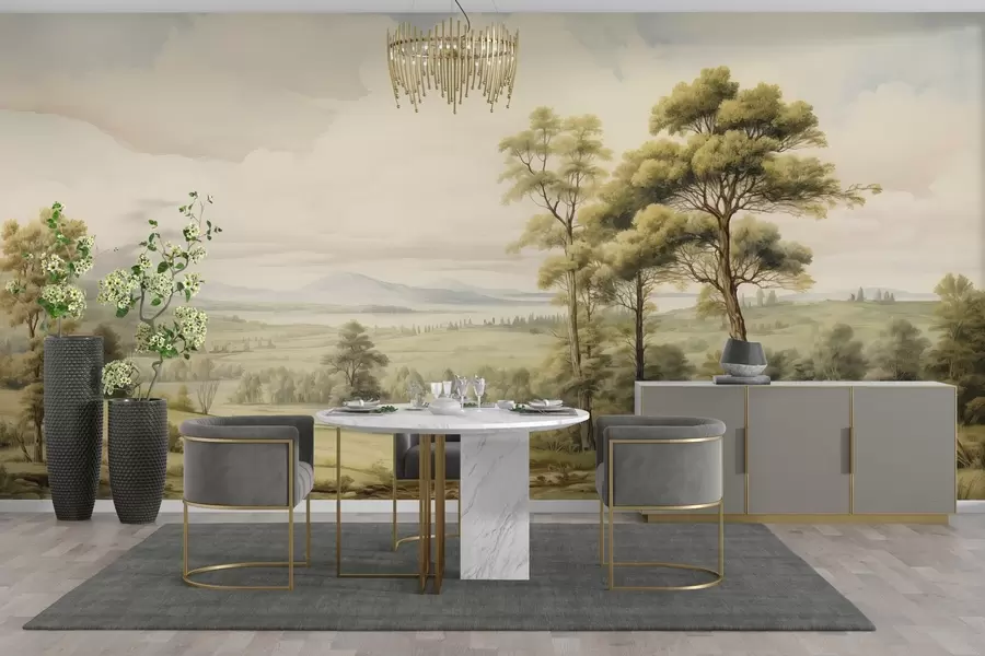 Fototapeedid Kaasaegne akvarellmaastik w02978