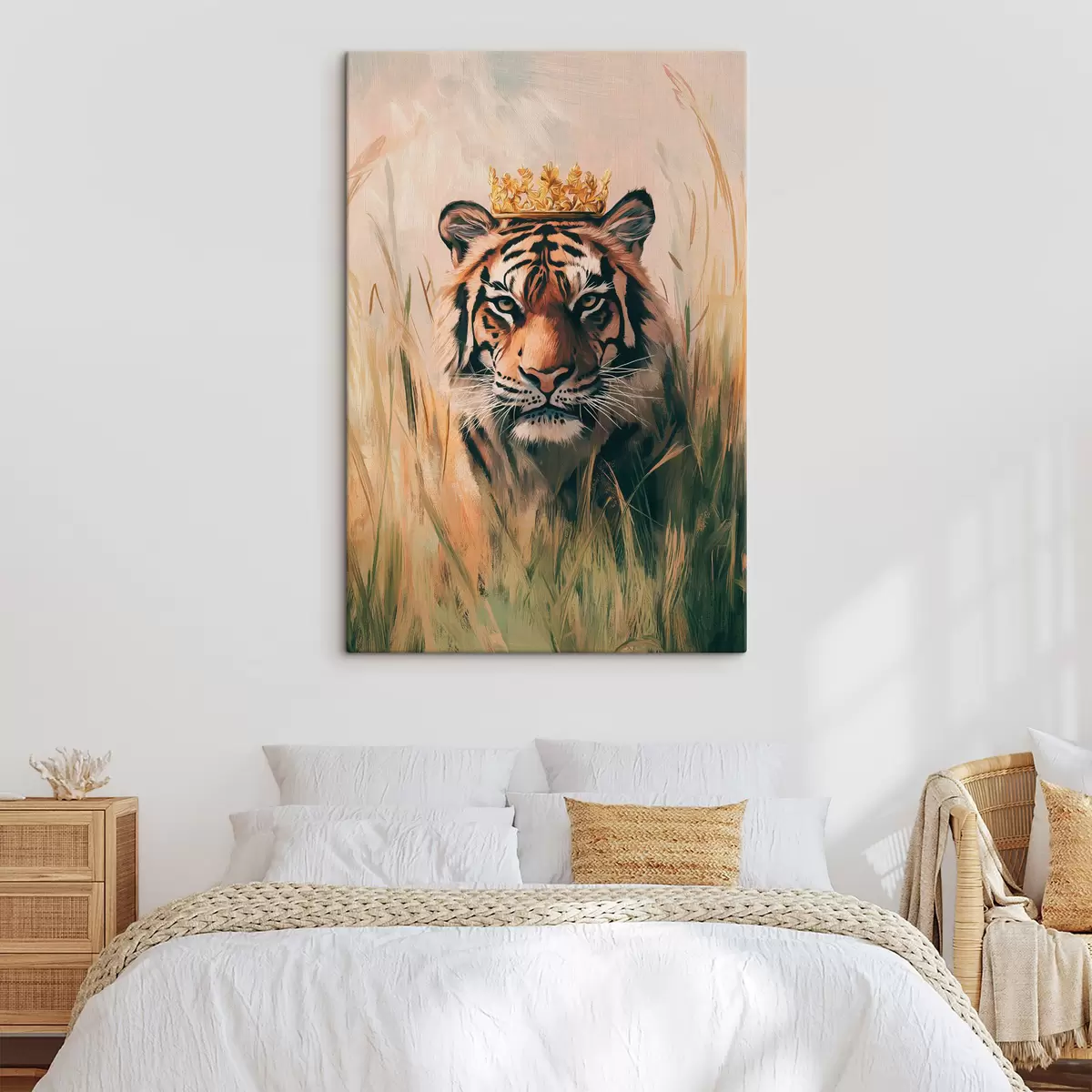 Pilt Tiiger rohumaal, kroon, akrüülmaal s42783