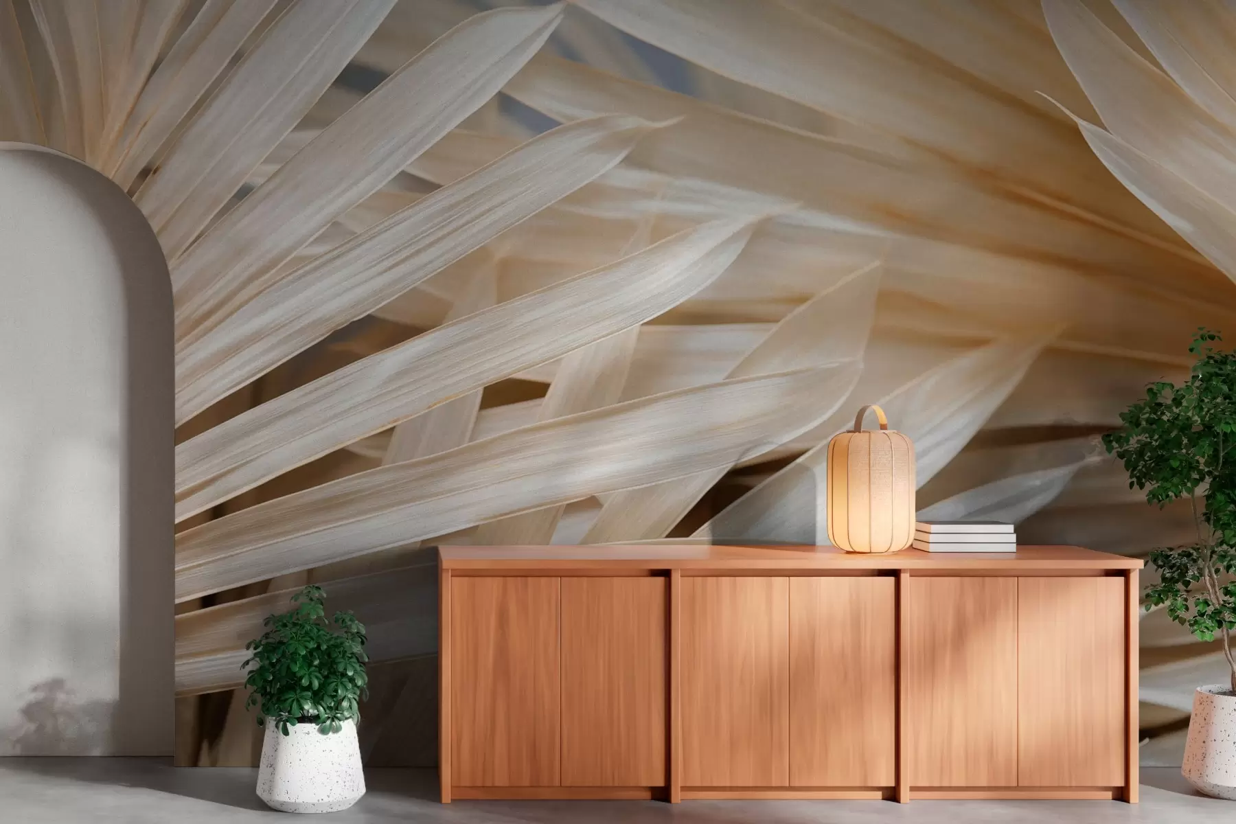 Fototapeedid Kuivad palmilehed w03031