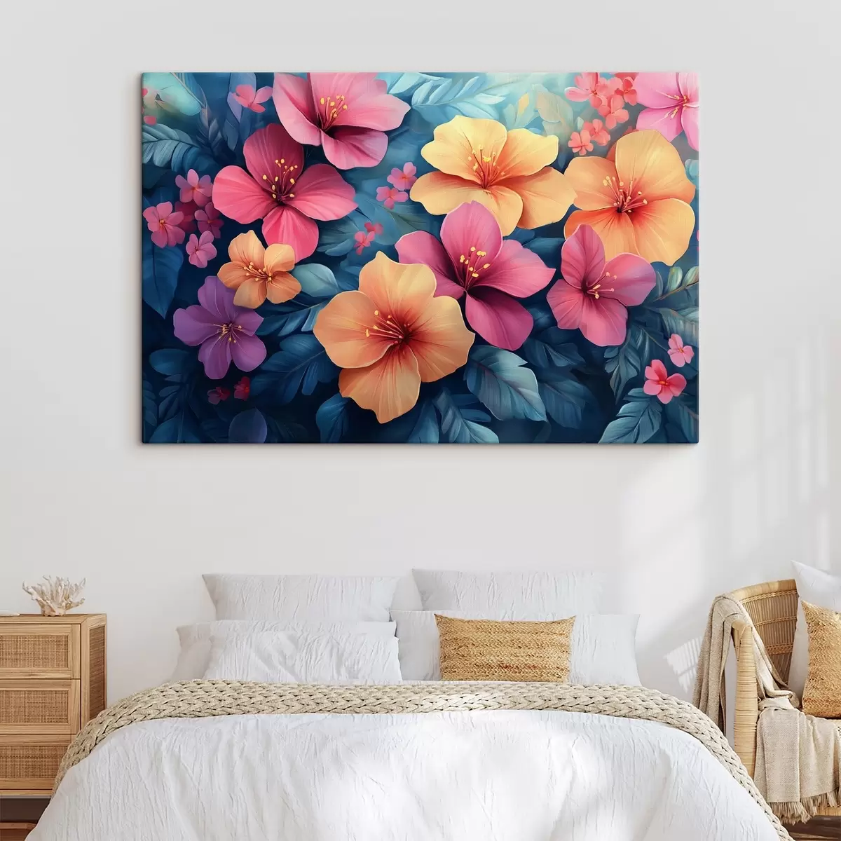 Pilt Oranžid ja roosad suured lilled s42853