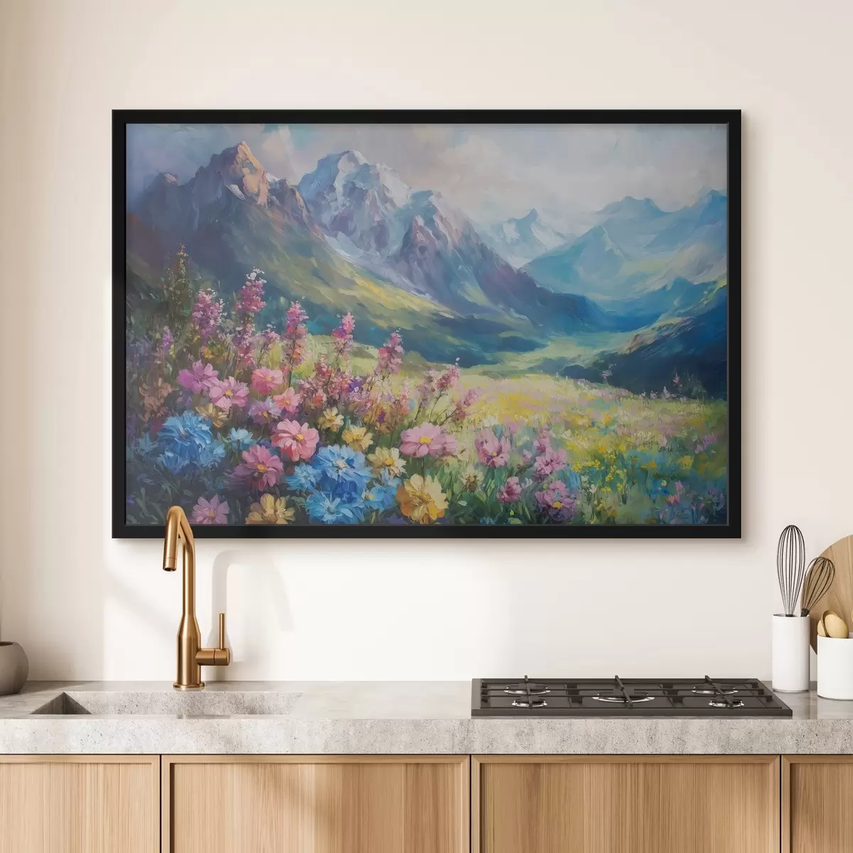 Plakat Õitsev heinamaa mägedes f42855