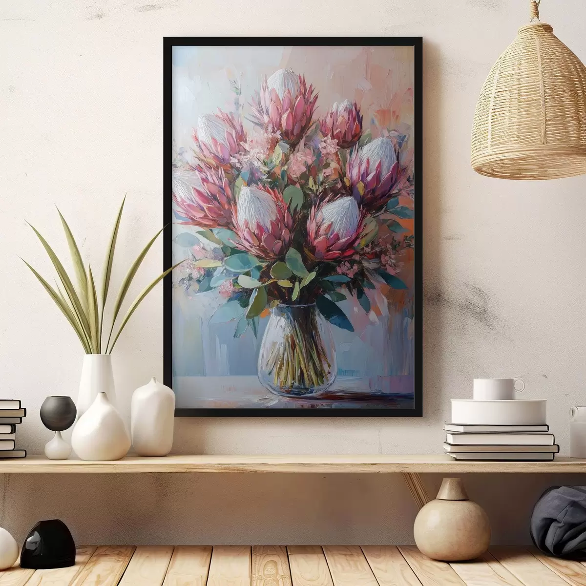 Plakat Õlivärvi stiilis lillekimp f42865