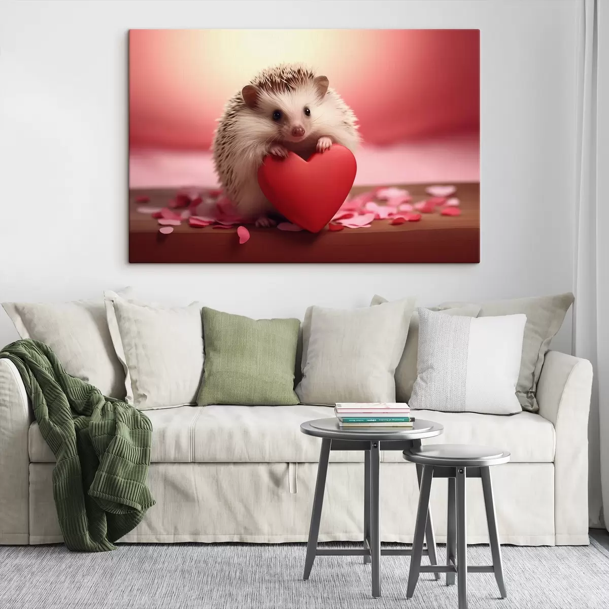 Pilt Väike siil, kes hoiab südant s42867