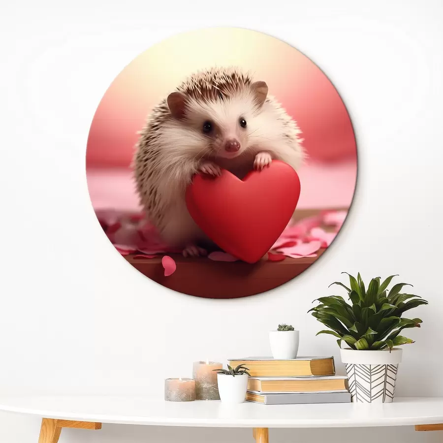 Pilt Väike siil, kes hoiab südant r42867