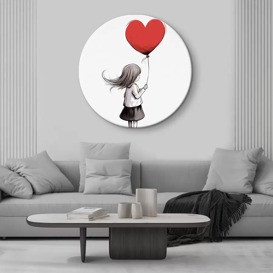 Pilt Tüdruk õhupalliga r42872