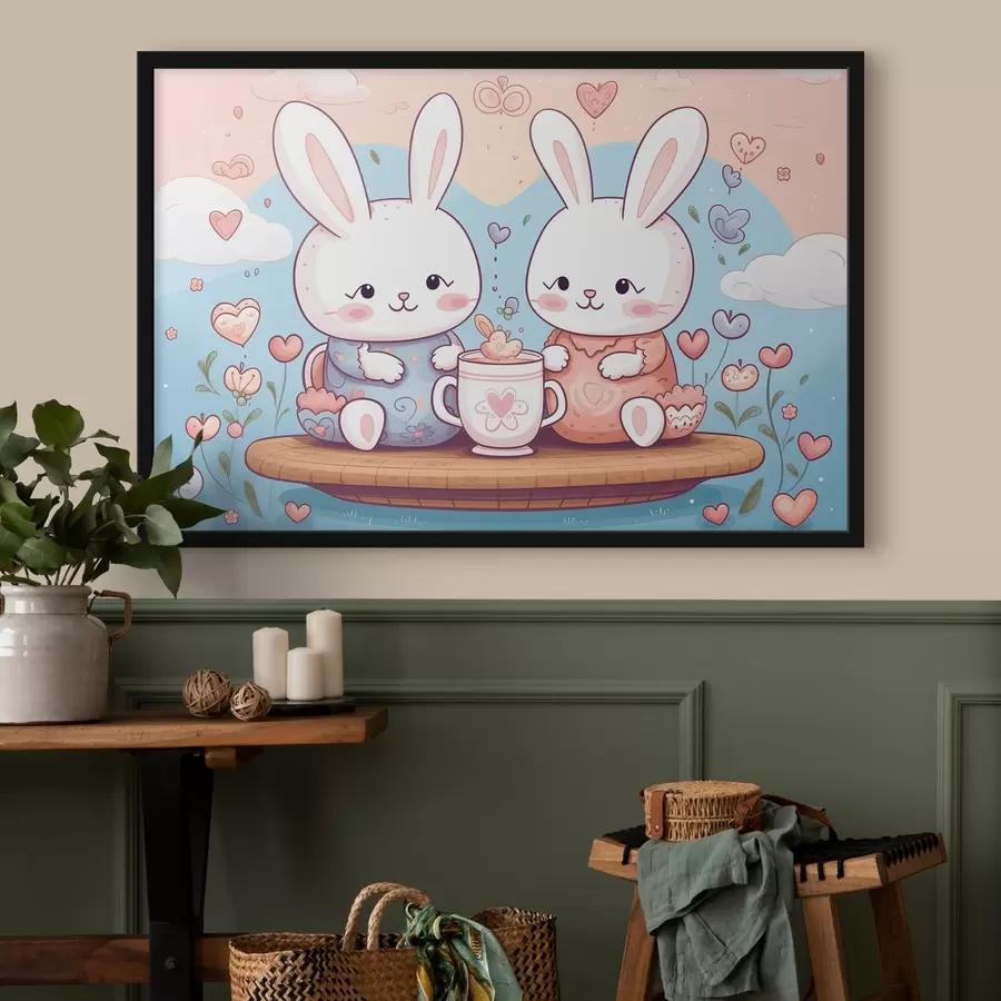 Fototapeedid Armsad jänkud, teepidu f42873