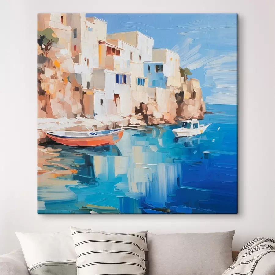 Pilt Mereäärsed majad maalimise imitatsioon s42830